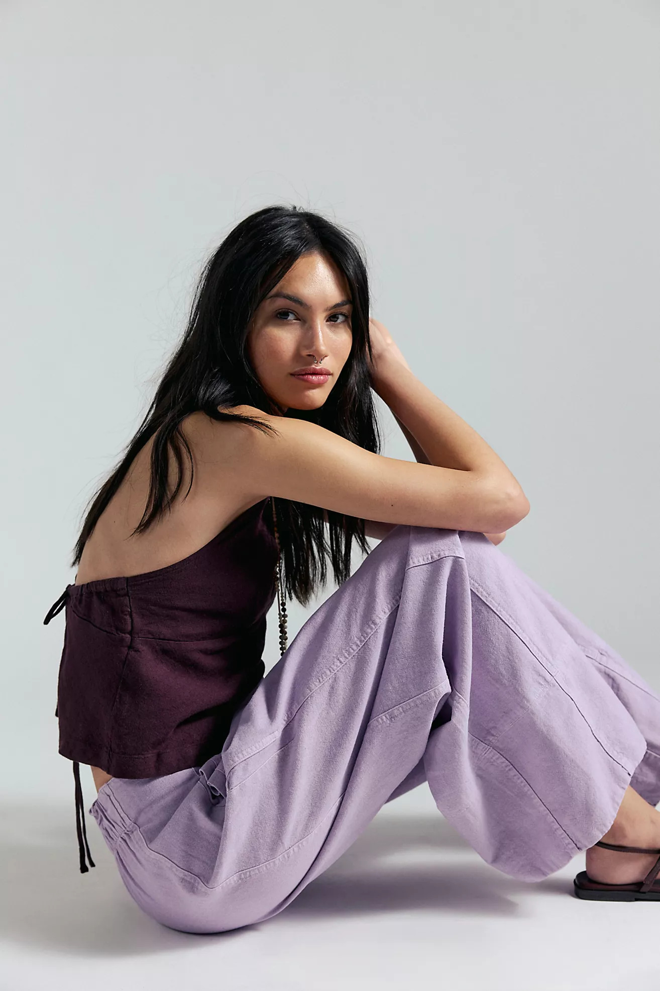 Day's End Linen Pull-On Pants | Free People (Global - UK&FR Excluded)