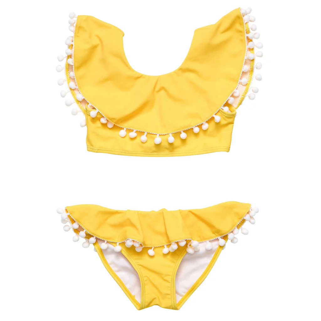 Hello Yellow Flounce Bikini | Snapper Rock Swimwear