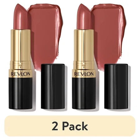(2 pack) Revlon Super Lustrous Creme Lipstick, Creamy Formula, 130 Rose Velvet, 0.15 oz | Walmart (US)