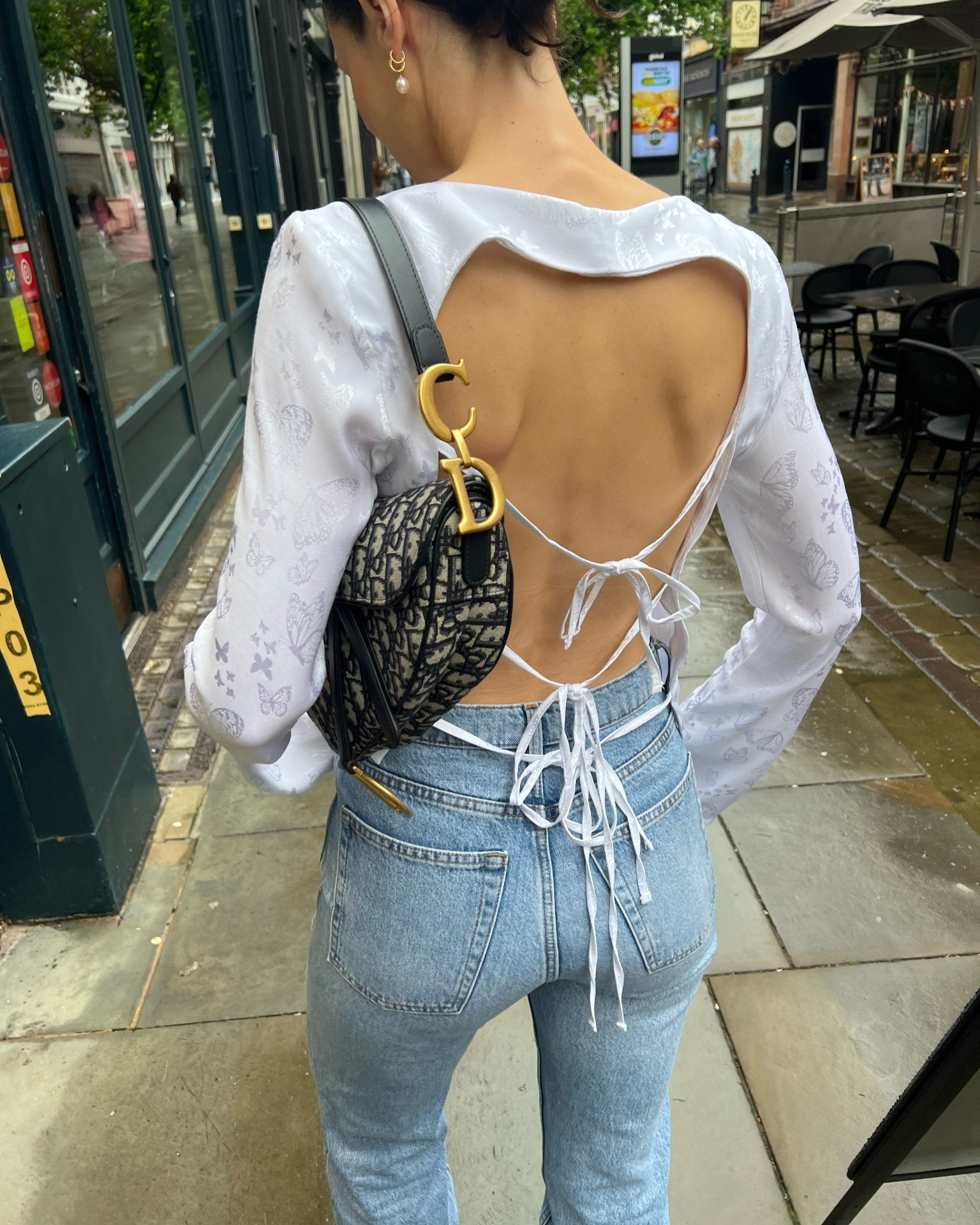 top by musier paris 
earrings by lily & roo 
jeans by & other stories 

#LTKeurope #LTKstyletip #LTKSeasonal