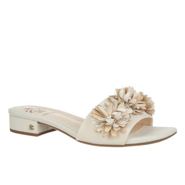 Sam & Libby Women's Kerrie Flower Embellished Slide Sandal | Walmart (US)