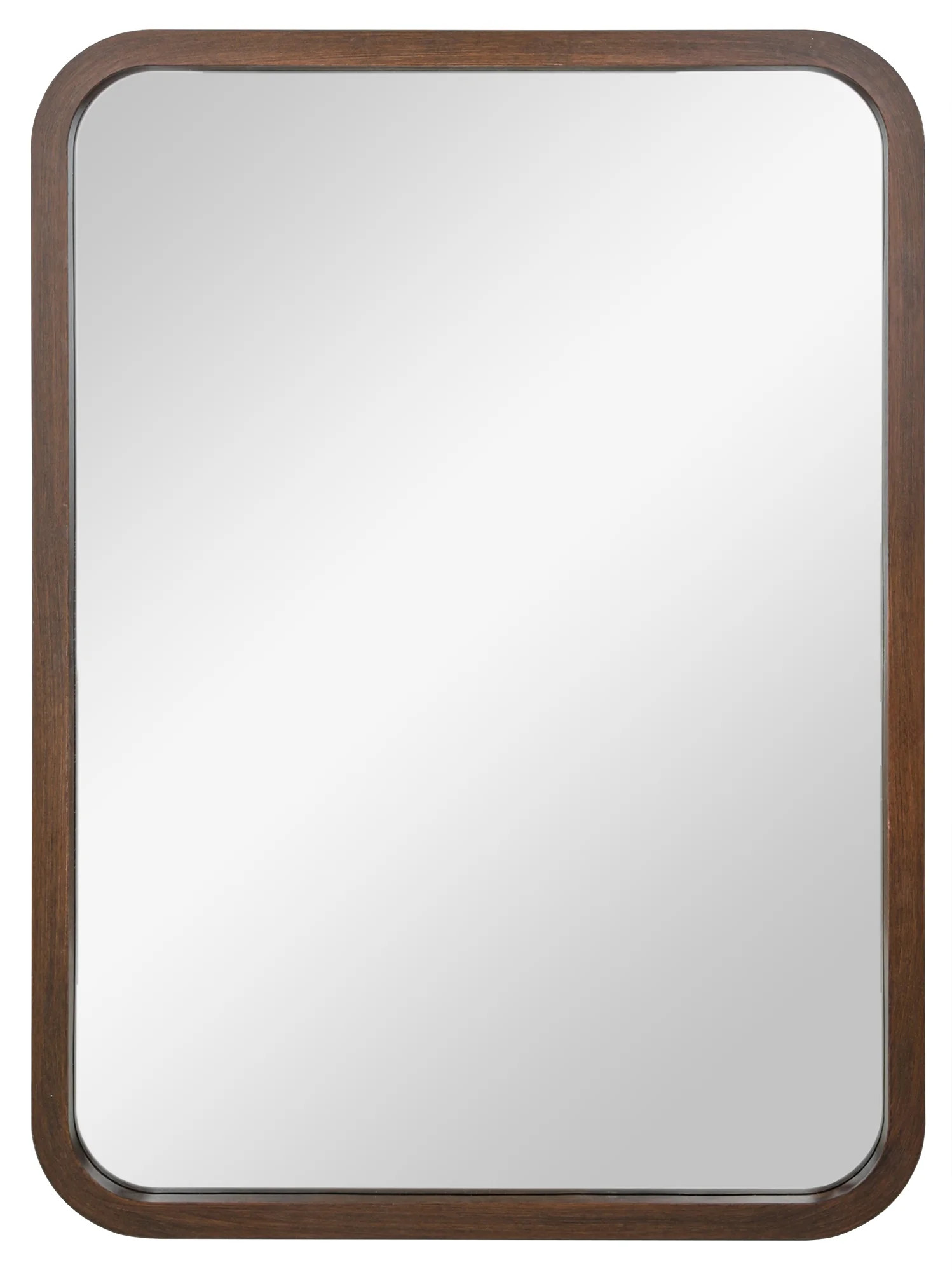 Mainstays 22" x 30" Walnut Wall Mirror | Walmart (US)