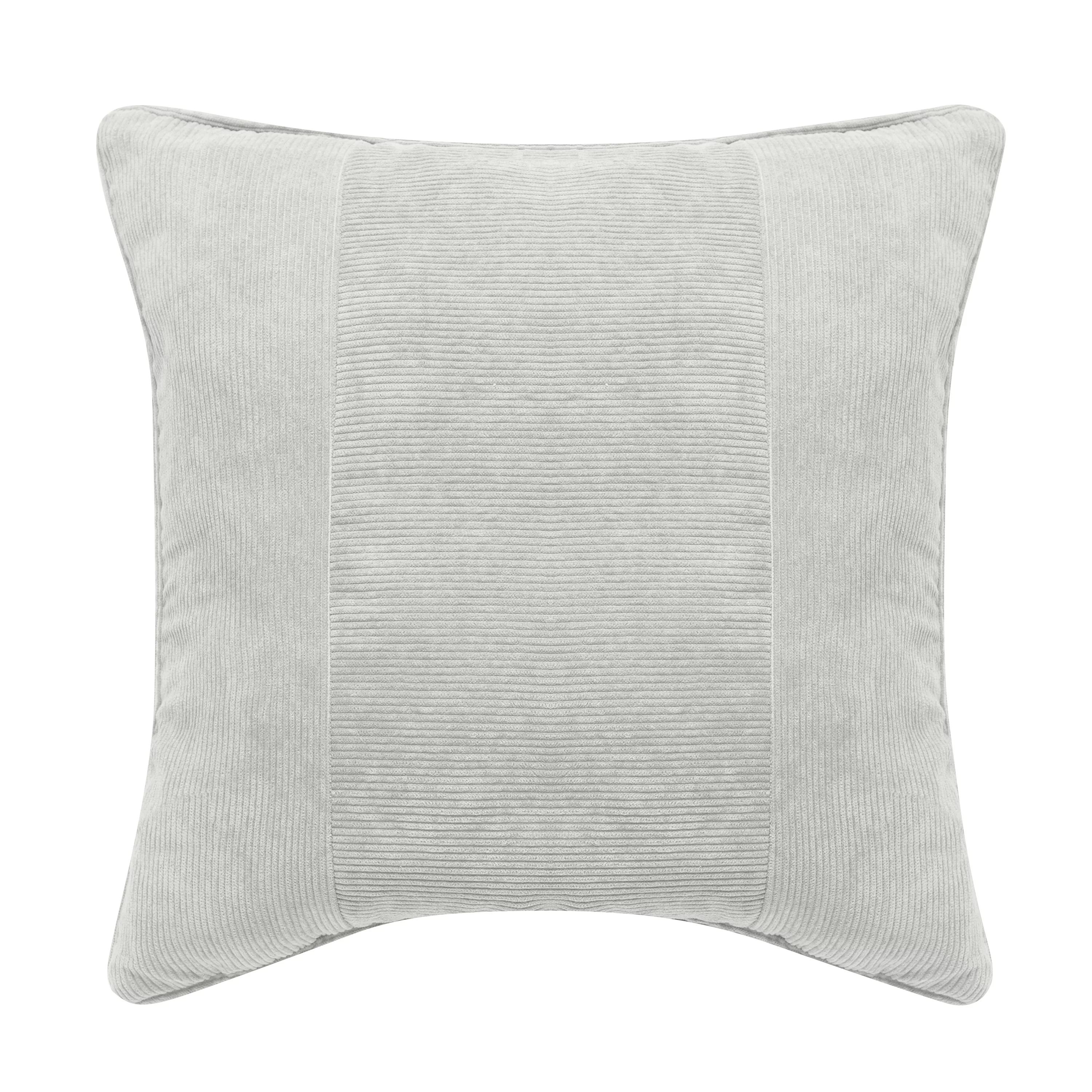 Better Homes & Gardens Feather Filled Pieced Corduroy and Piped Edge Decorative Throw Pillow, 18"... | Walmart (US)