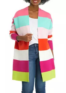 Women's Long Striped Cardigan | Belk