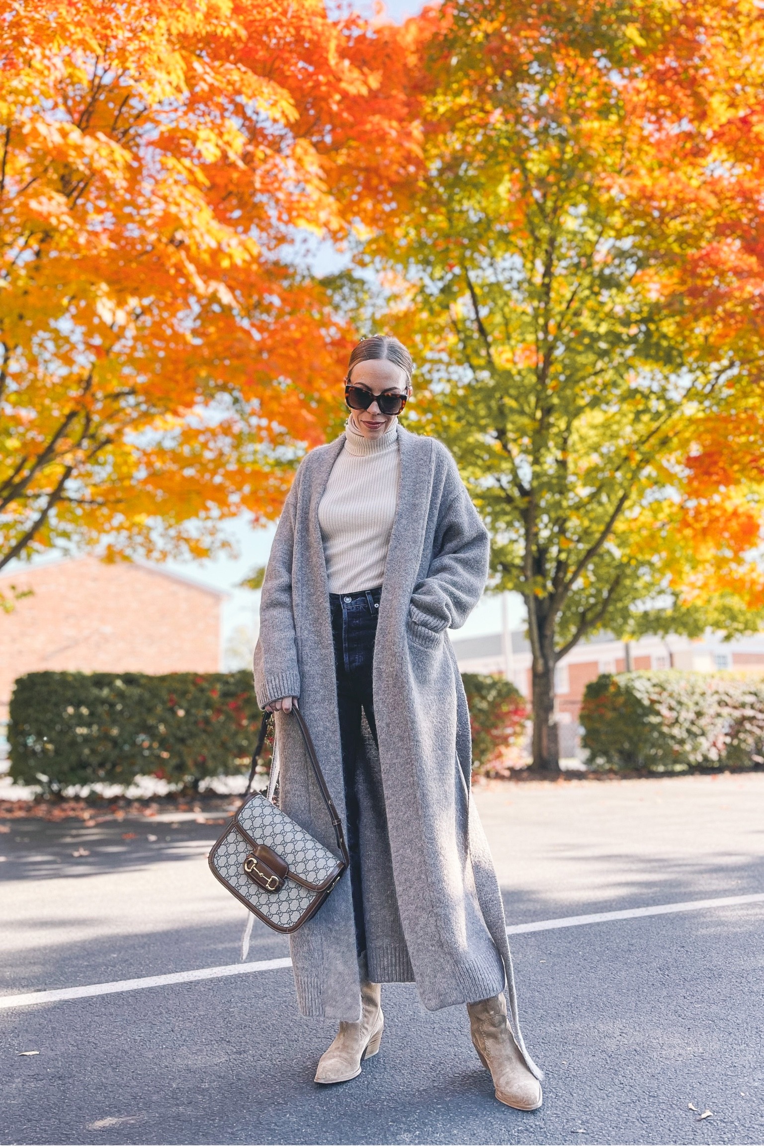 Long cardigan, duster cardigan, cowboy boots, cozy fall outfit, Gucci bag

#LTKSeasonal #LTKitbag #LTKstyletip