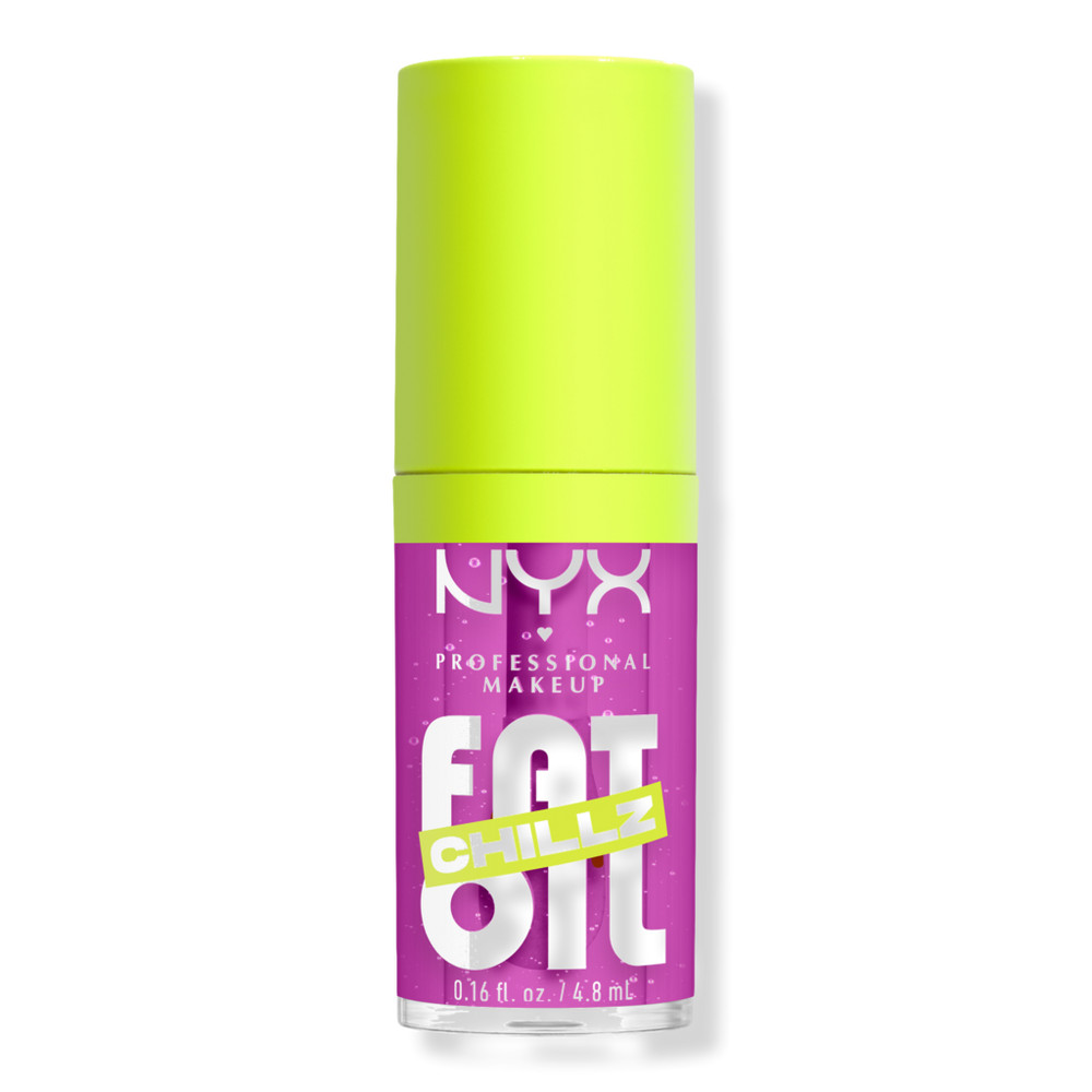 NYX Professional Makeup Fat Oil Lip Drip Chillz Cooling Lip Oil - Strawberry Slush | Ulta