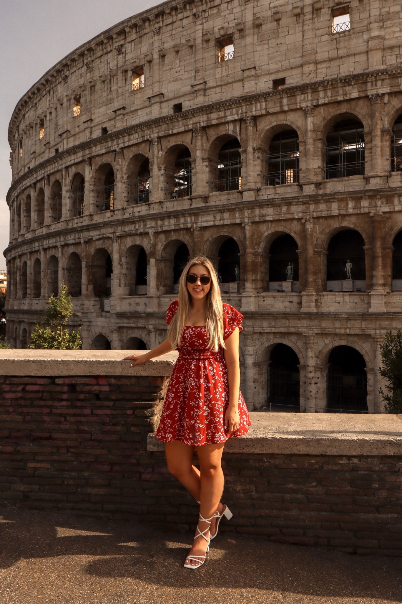 Affordable & comfy red dress and white strappy heels

#LTKtravel #LTKunder50 #LTKeurope