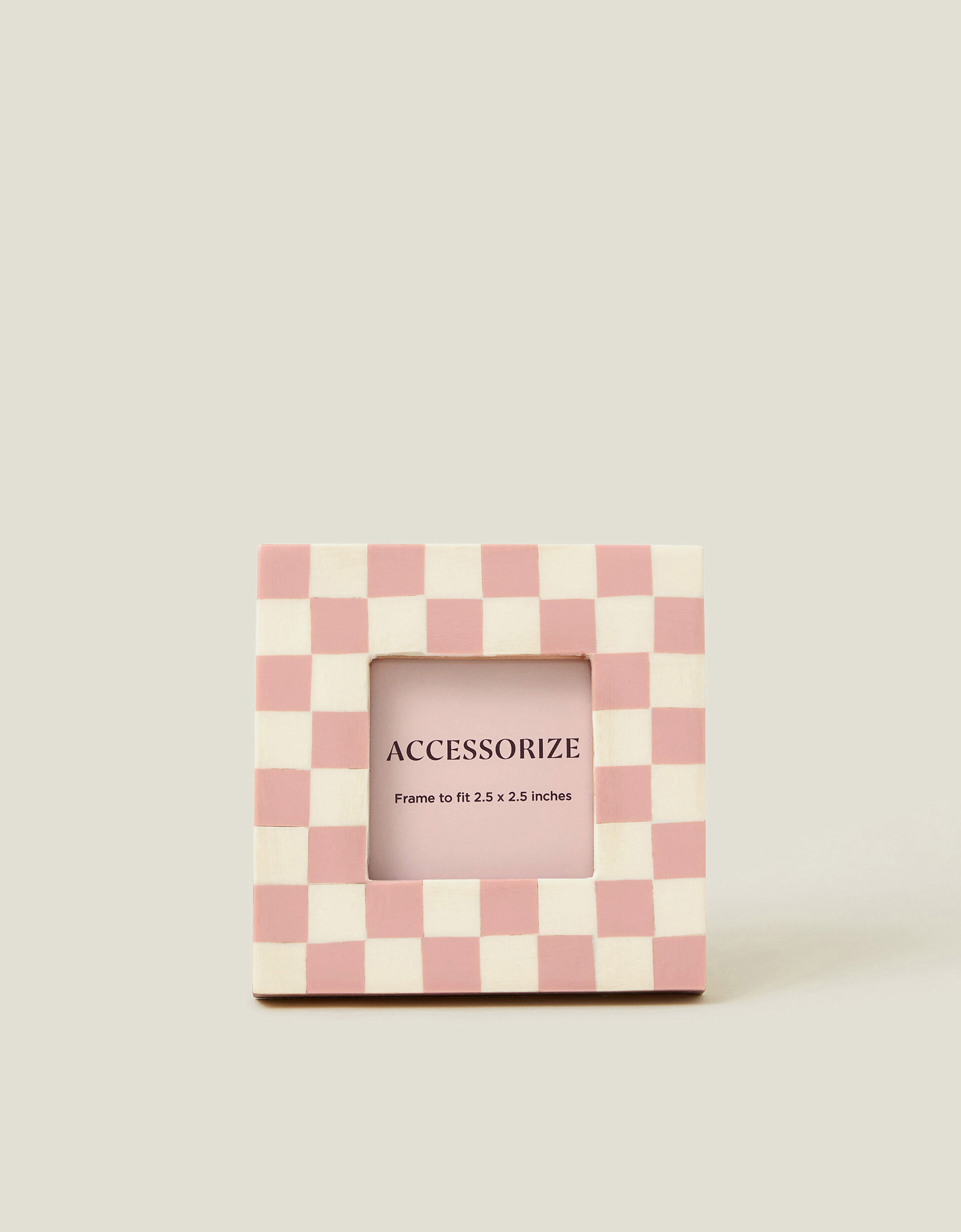 Mini Checkerboard Photo Frame 2.5 x 2.5 | Accessorize (Global)