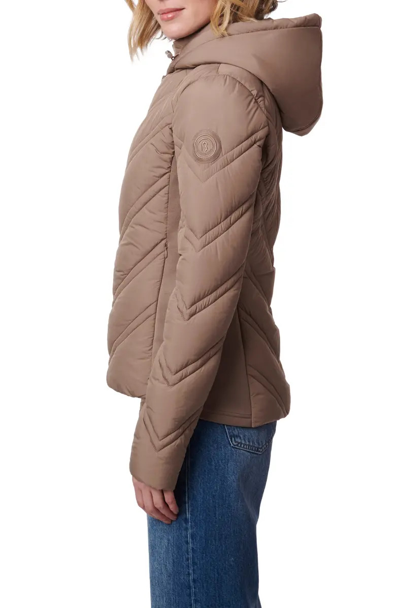 Hooded Puffer Jacket with Bib | Nordstrom