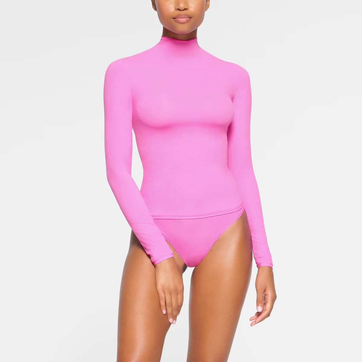 FITS EVERYBODY TURTLENECK TOP | NEON ORCHID | SKIMS (US)