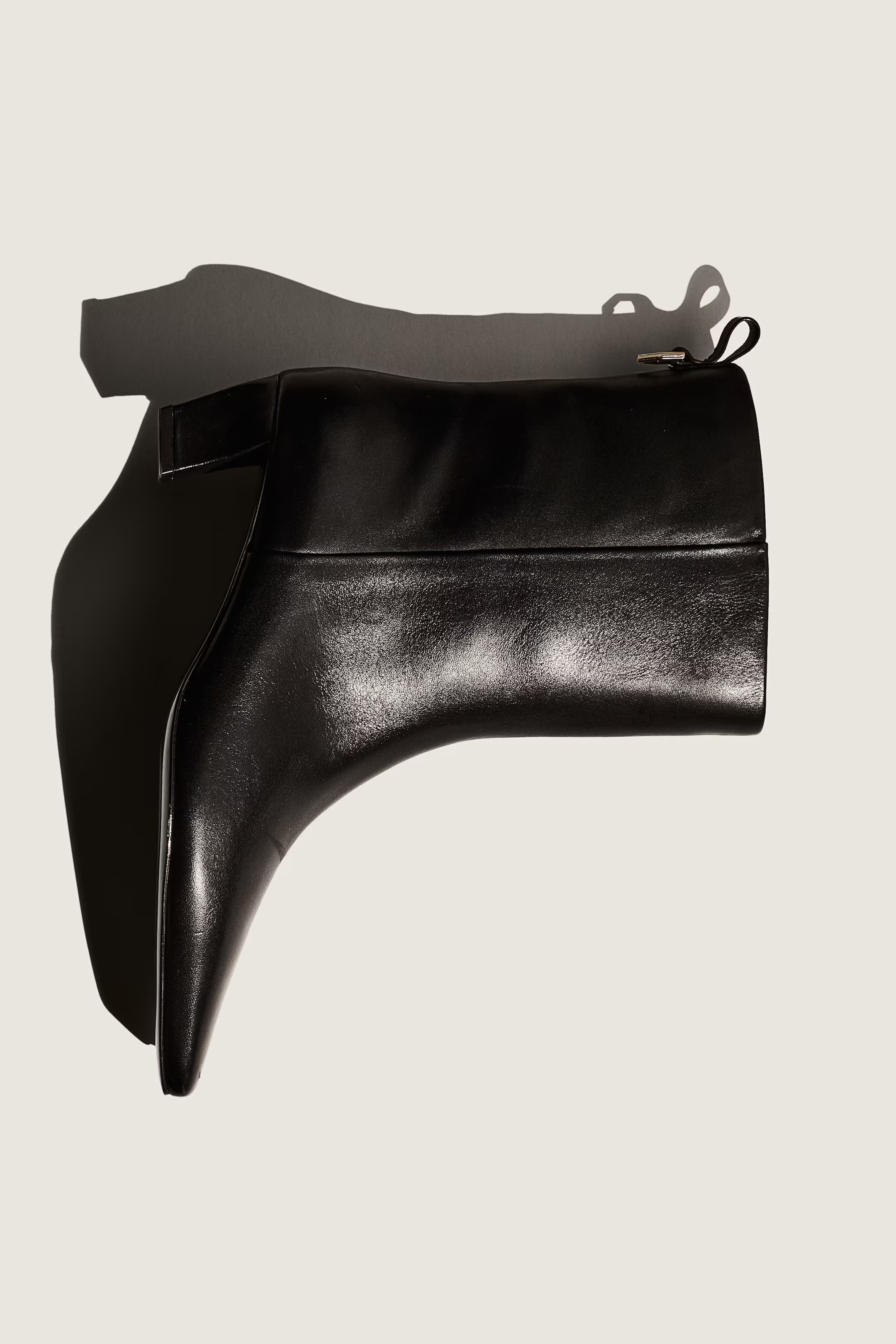 Heeled Leather Boots - Low heel - Black - Ladies | H&M US | H&M (US + CA)