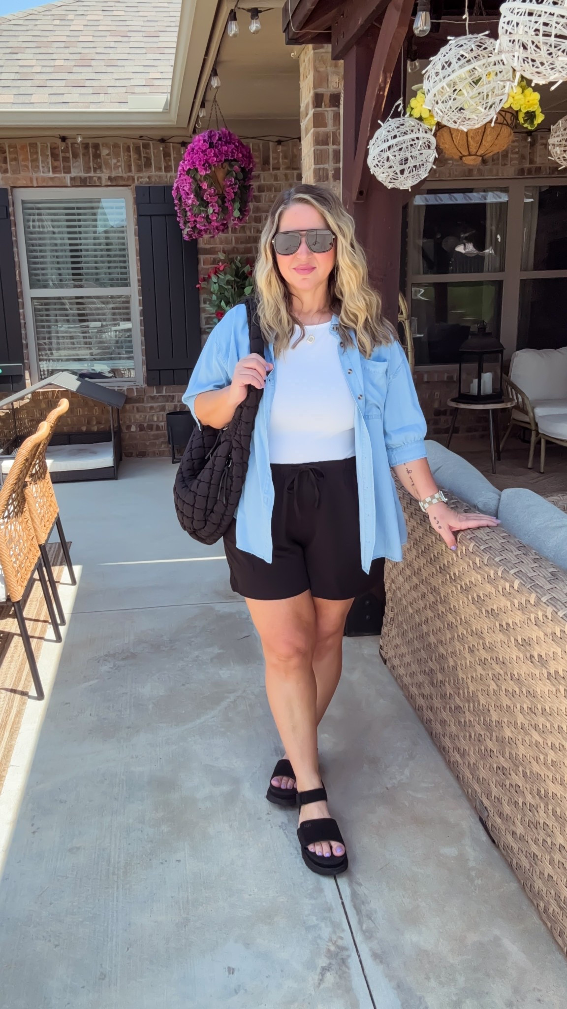 Wearing a size large in everything. Sandals are tts 

#LTKMidsize #LTKStyleTip #LTKOver40