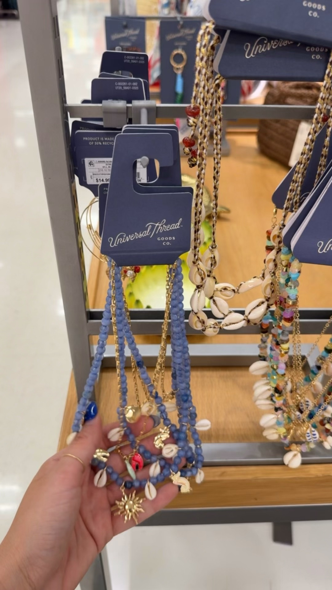 Colorful necklace is very on trend right now @Target