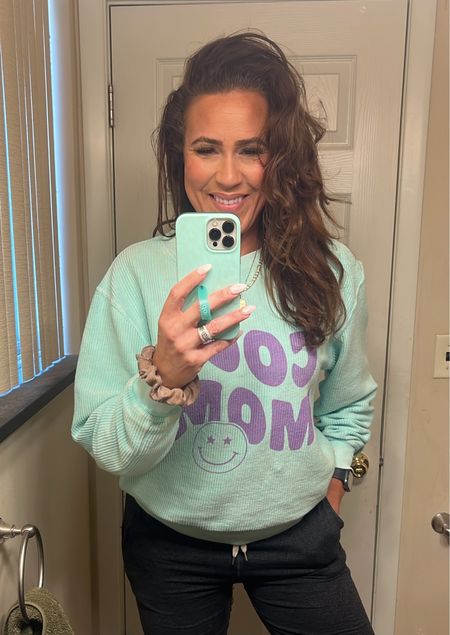 My favorite corded sweatshirt I’ve been wearing regularly. I absolutely love the mint color that just makes me feel so good. . It was my go to joggers that I wear all the time which come in regular or long if you are a tall girl like me. I’m 5’10” and wear the Small Long for reference. it’s sandal season and I have been wearing my cute and comfortable Lululemon dupes from Target. I own them in black and white. Casual outfit, Athleisure, mom style, #LaidbackLuxeLife

Sweatshirt: S
Joggers: S Long
Sandals: Run TTS (not shown)

Follow me for more fashion finds, beauty faves, lifestyle, home decor, sales and more! So glad you’re here!! XO, Karma

#LTKSeasonal #LTKStyleTip #LTKFindsUnder50