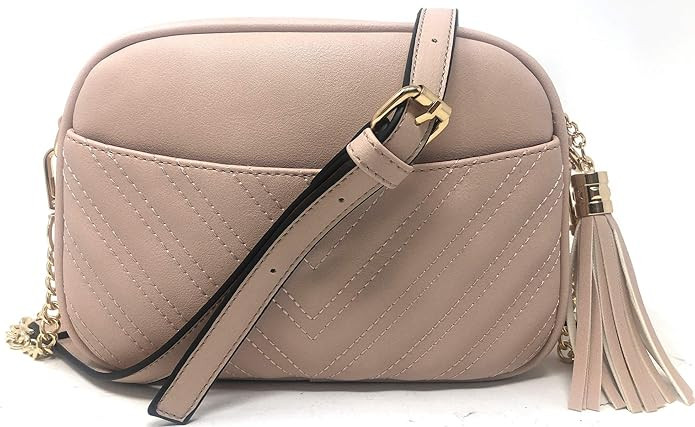 Lola Mae Quilted Crossbody Bag, Trendy Design Shoulder Purse | Amazon (US)
