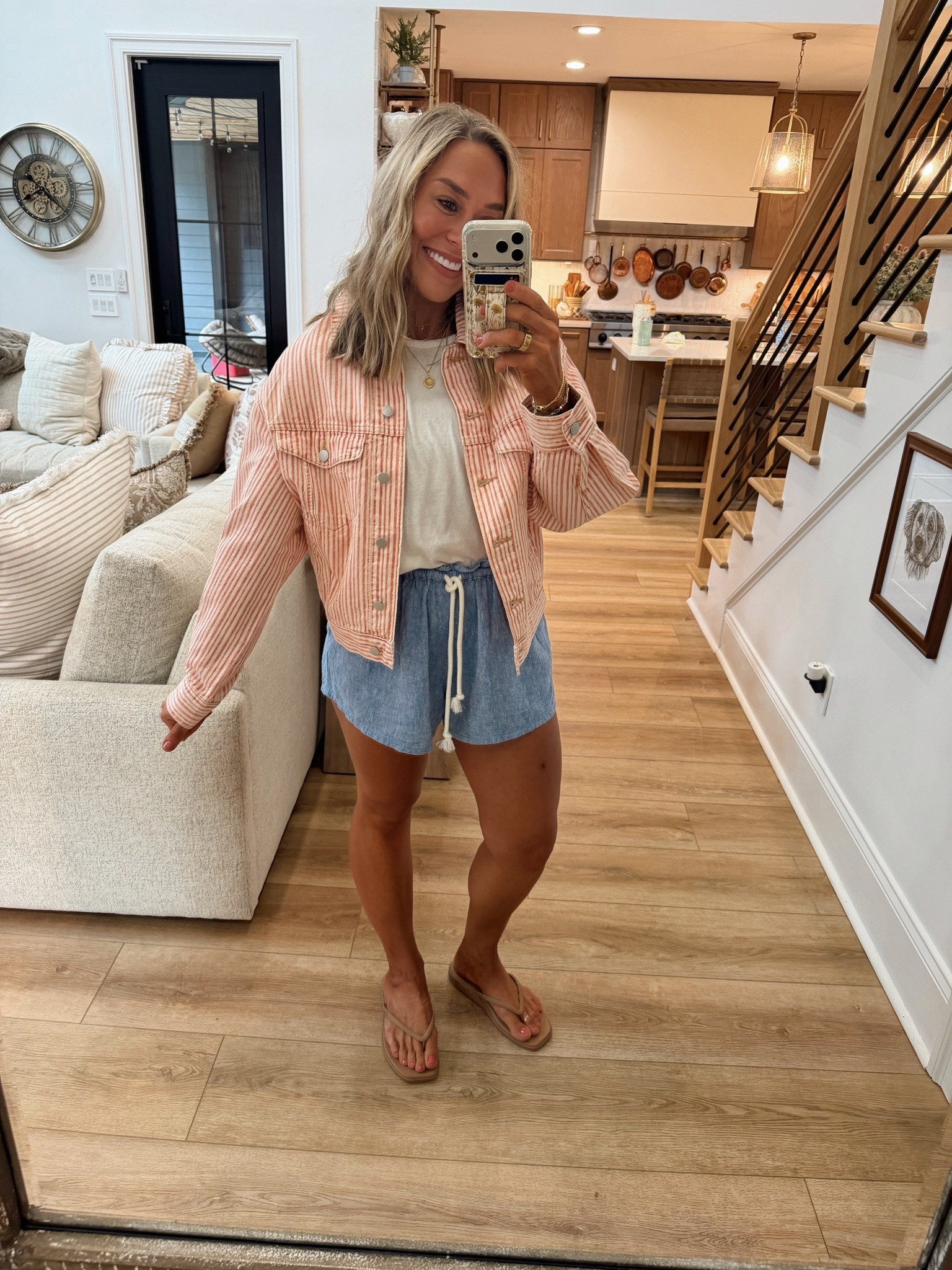Can never go wrong w/ a denim jacket 😏 love this one as it’s cinched in a bit to add some shape👏🏼 wearing a S in jacket & tee, M shorts! 

Ootd / @Target / summer style / casual / cute / Holley Gabrielle / 4th of July

#LTKootd #LTKSeasonal #LTKPetite