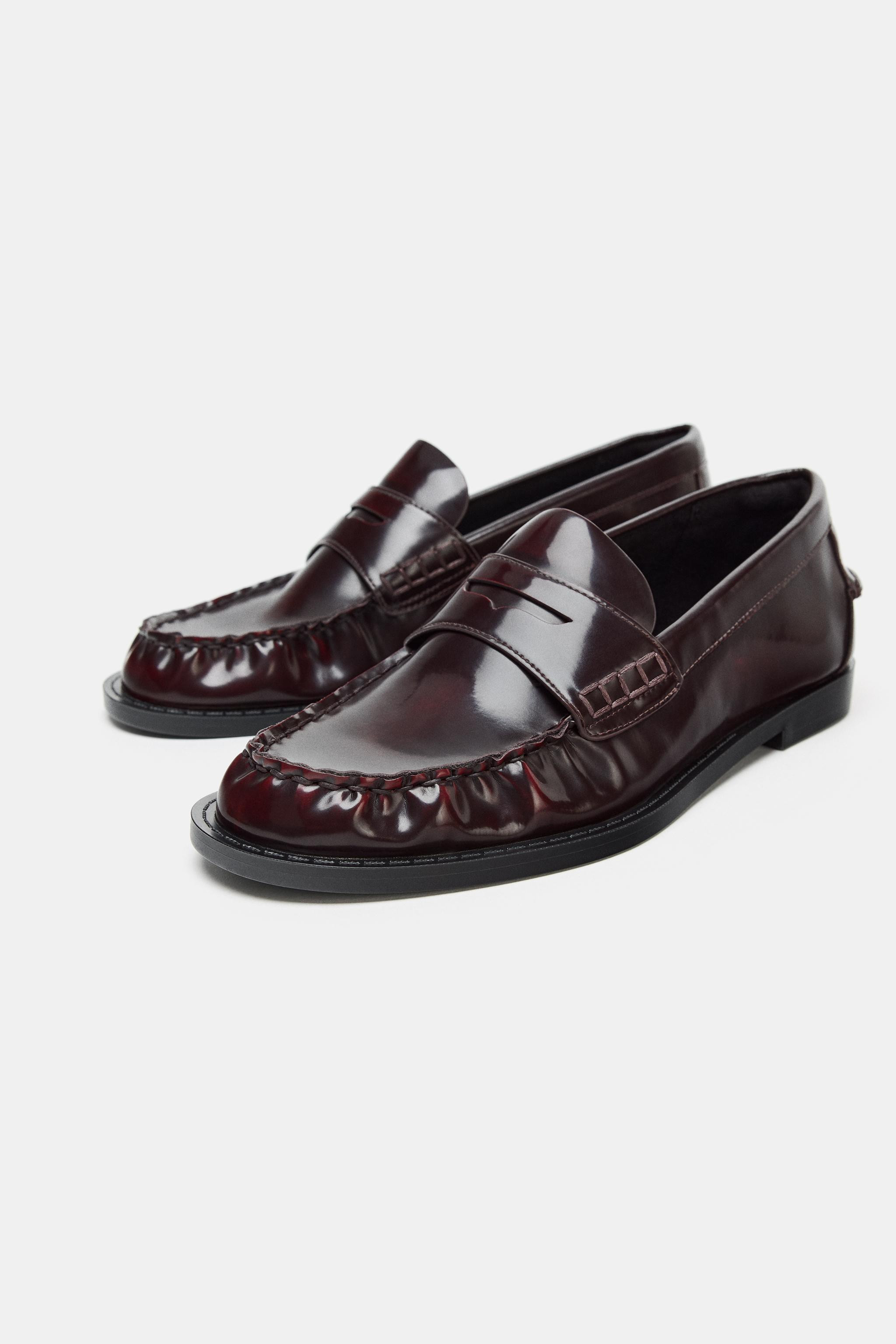 PATENT EFFECT LOAFERS | Zara US