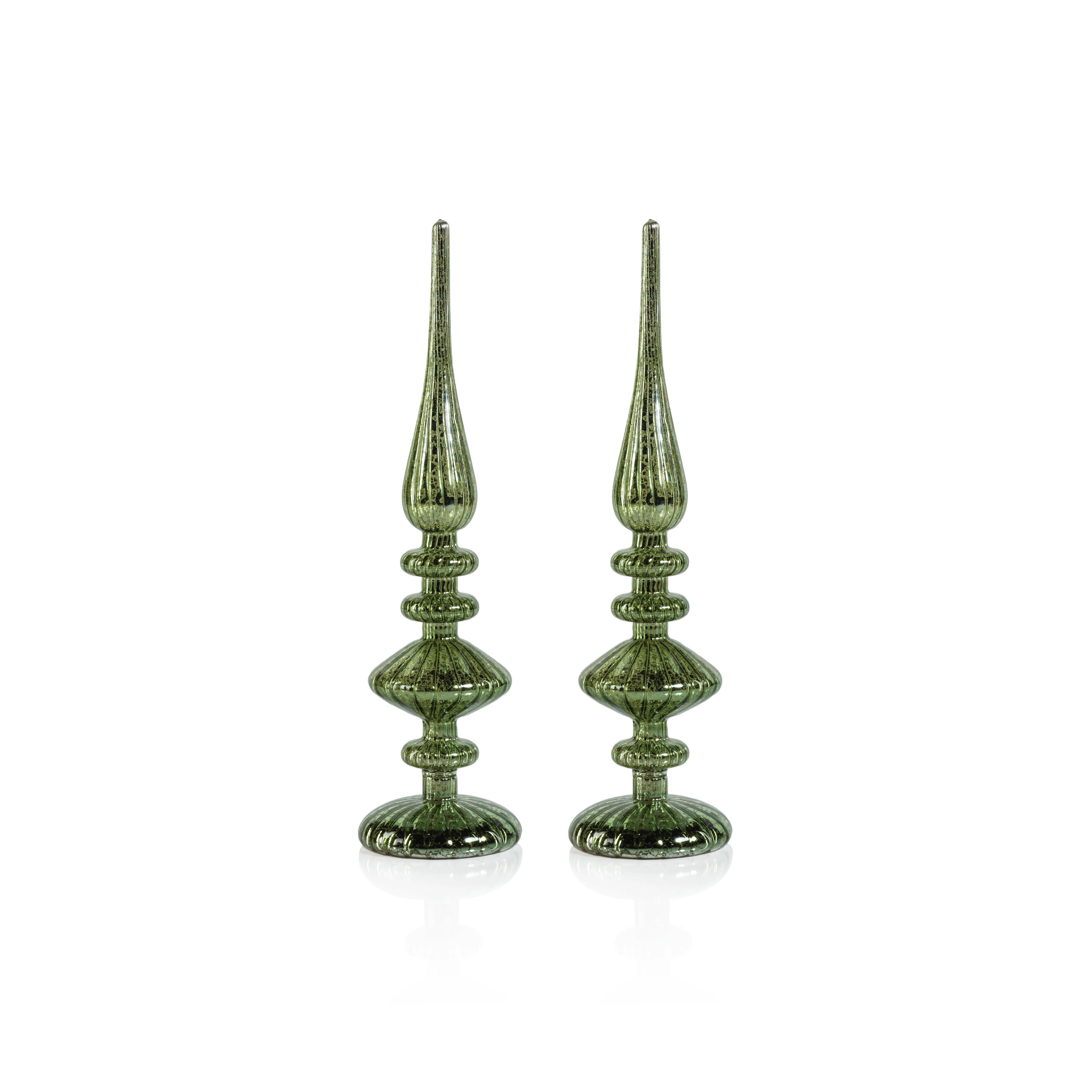 The Holiday Aisle® LED Tabletop Finials, Set of 2 | Birch Lane | Birch Lane