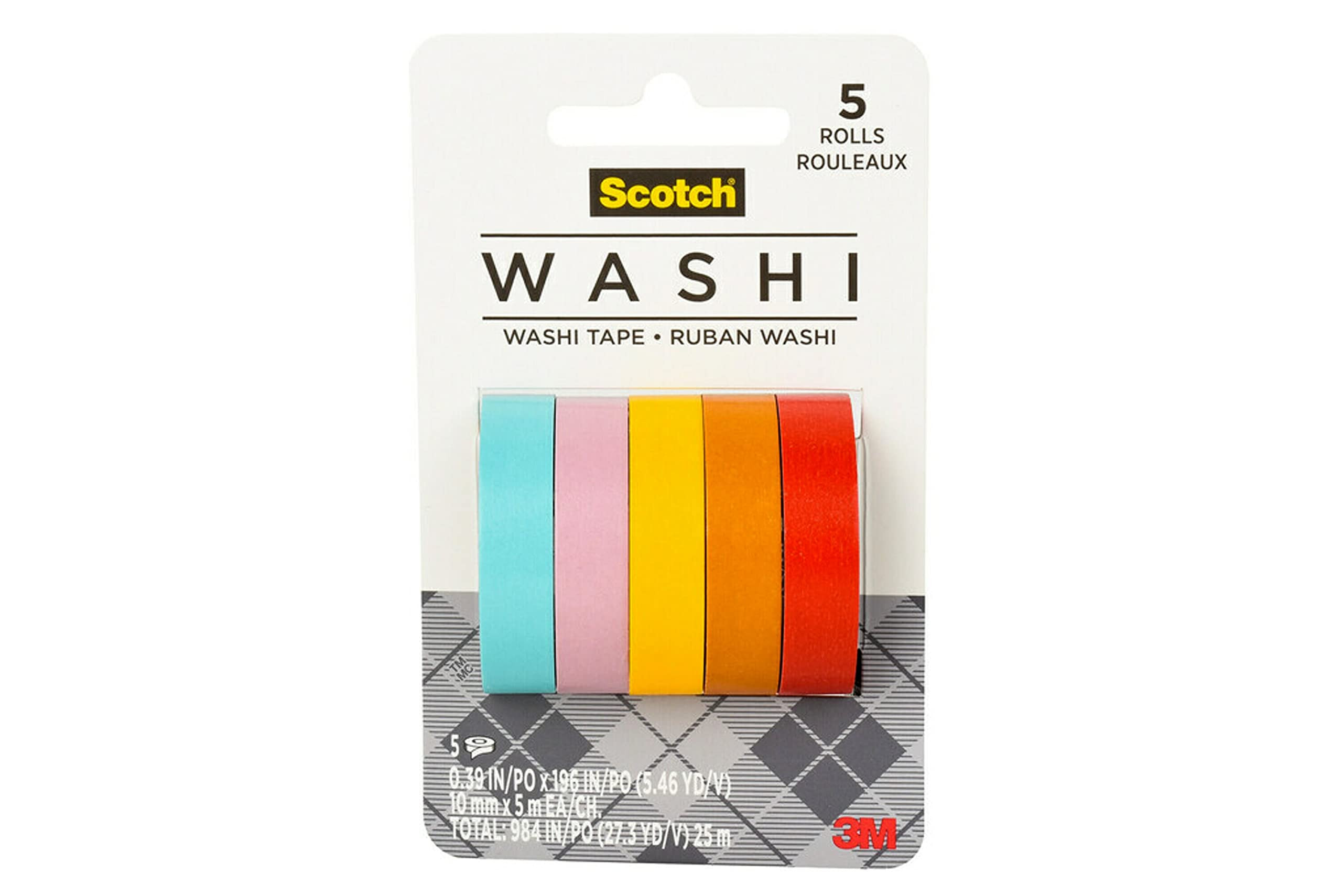 Scotch Washi Tape, Summer Design, 5 Rolls, Great for Bullet Journaling, Scrapbooking and DIY Déc... | Amazon (US)