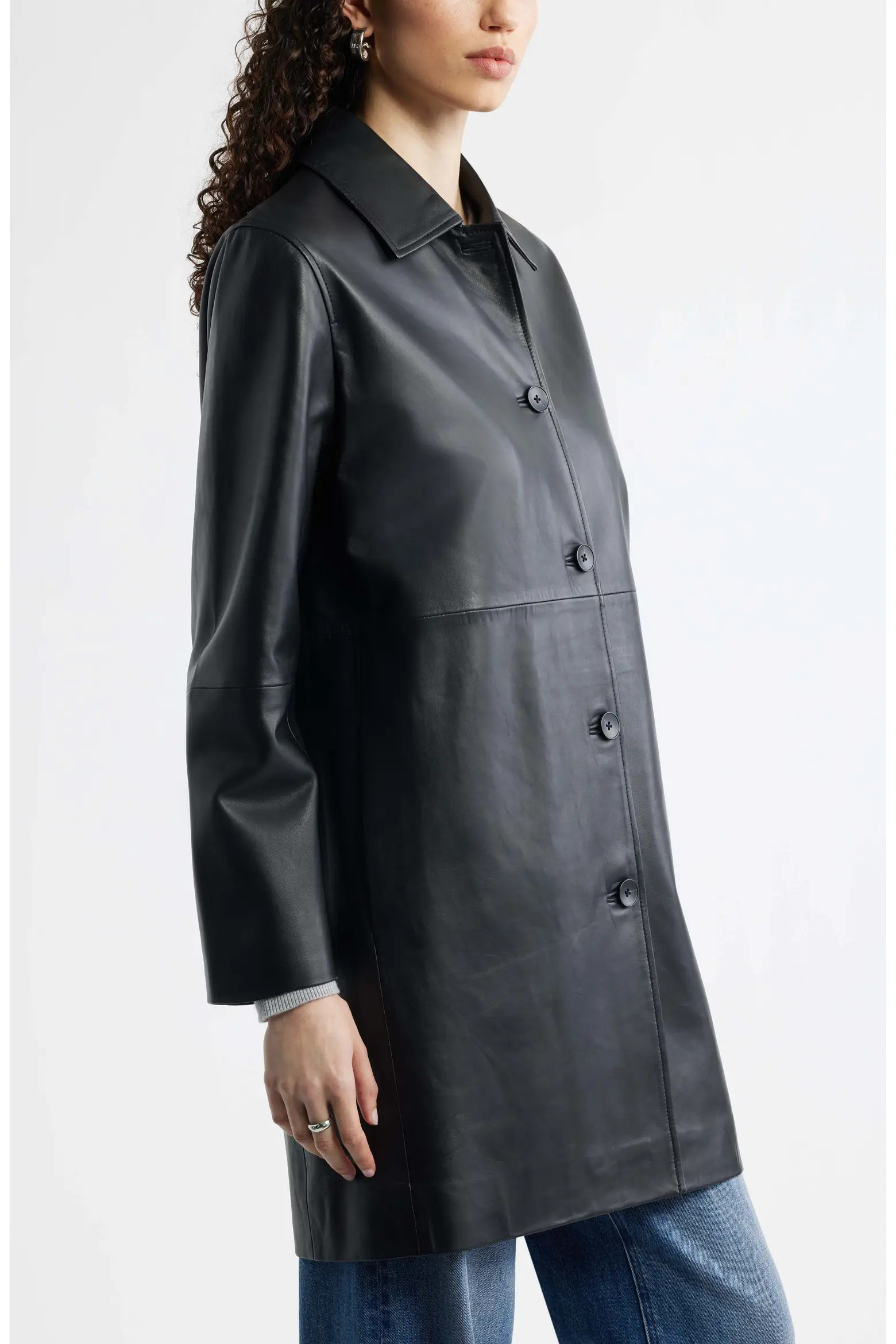 Long Leather Jacket (Women) | Nordstrom | Nordstrom