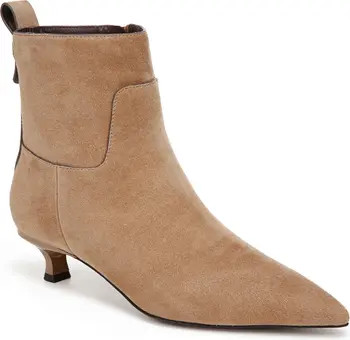 Mala Pointed Toe Kitten Heel Bootie (Women) | Nordstrom