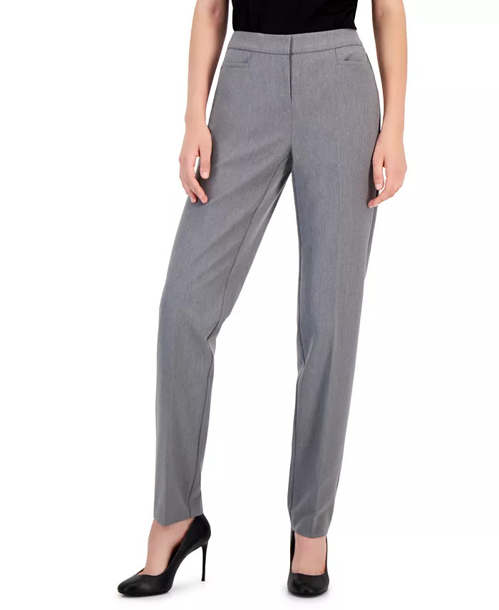 I.N.C. International Concepts Women's Mid-Rise L-Pocket Straight-Leg Pants, Regular, Long & Short... | Macys (US)