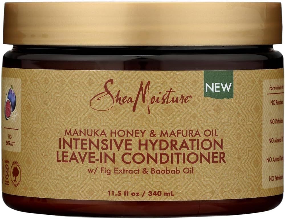 Amazon.com : SheaMoisture Intensive Hydration Leave-in Conditioner for Curly Hair Manuka Honey an... | Amazon (US)