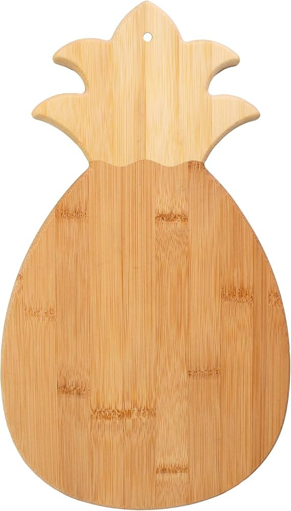 Totally Bamboo Pineapple Shaped Bamboo Wood Cutting Board and Charcuterie Board, 14-3/8" x 7-1/2" | Amazon (US)