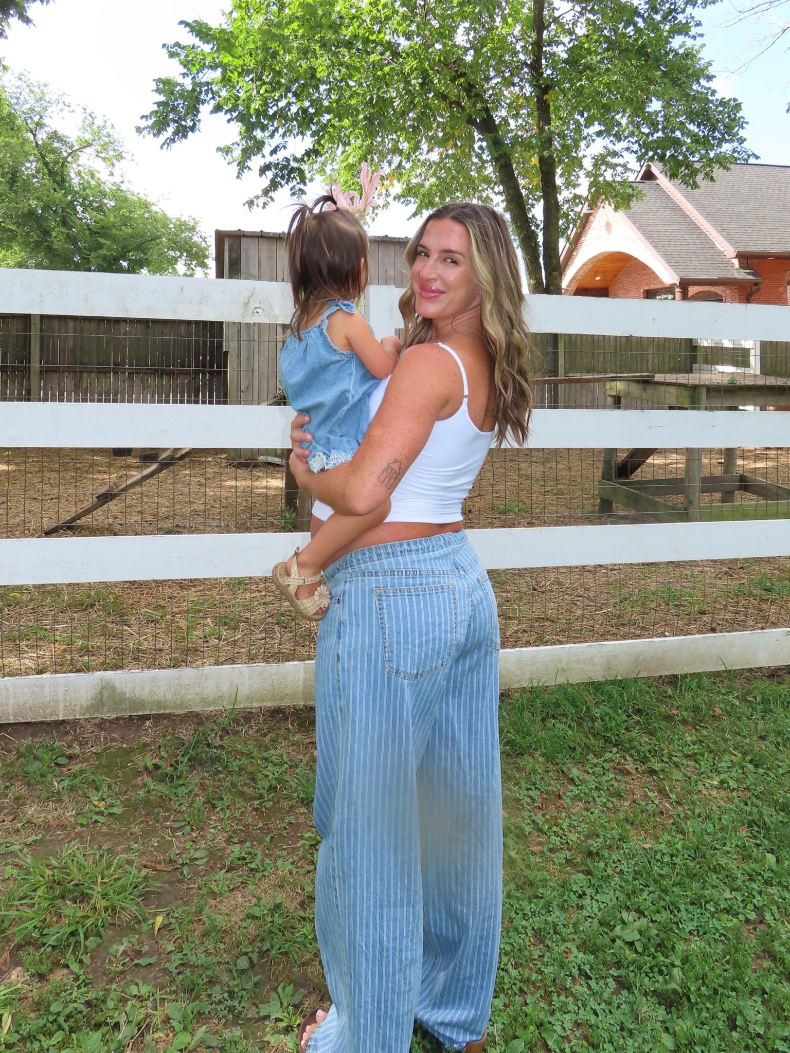 I’m 5’2” in 27 reg pants (only up 2 sizes for pregnancy because they’re low rise) + small top (up two sizes for pregnancy)

#LTKBump #LTKKids #LTKBaby