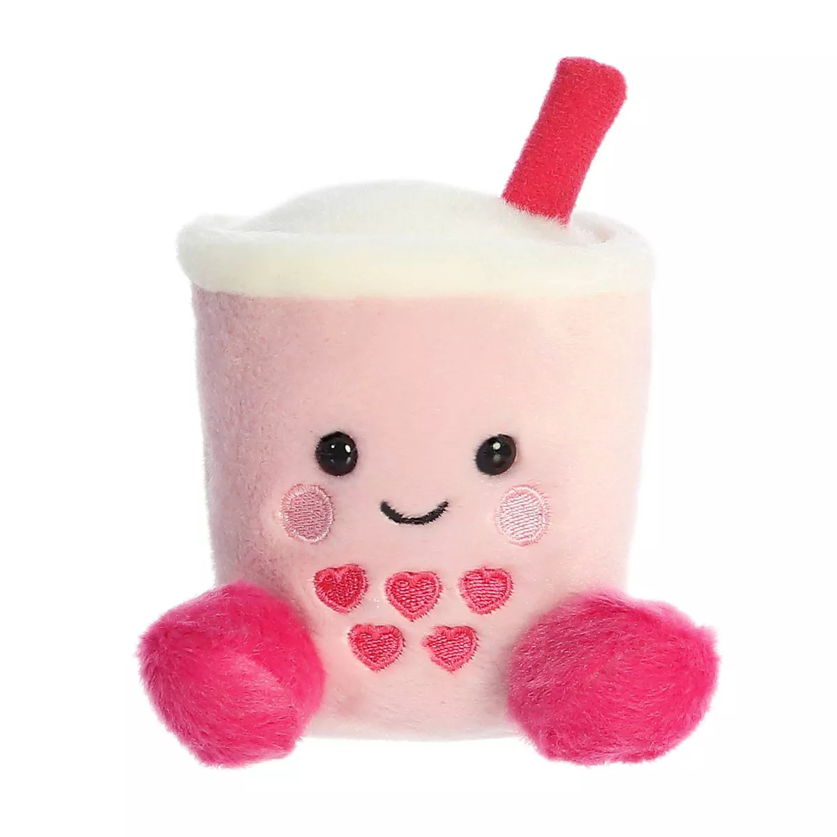 Aurora Mini Tangy Heart Boba Palm Pals Adorable Stuffed Animal Pink 5" | Target