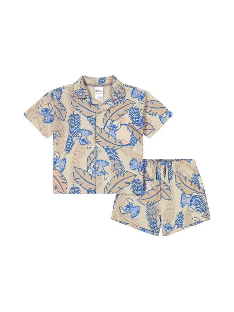 Lilo & Stitch Toddler Boy Resort Short Set, Sizes 12 Months-5T | Walmart (US)