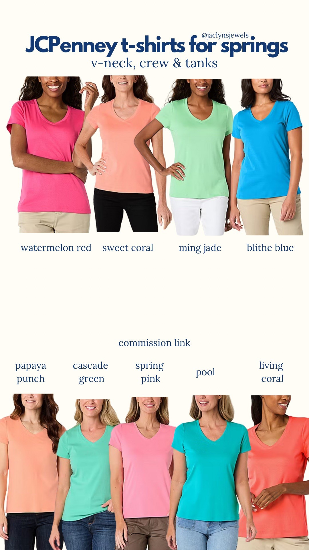 Basics tees & tanks for the spring color palette 

#LTKSeasonal #LTKPlusSize #LTKFindsUnder50