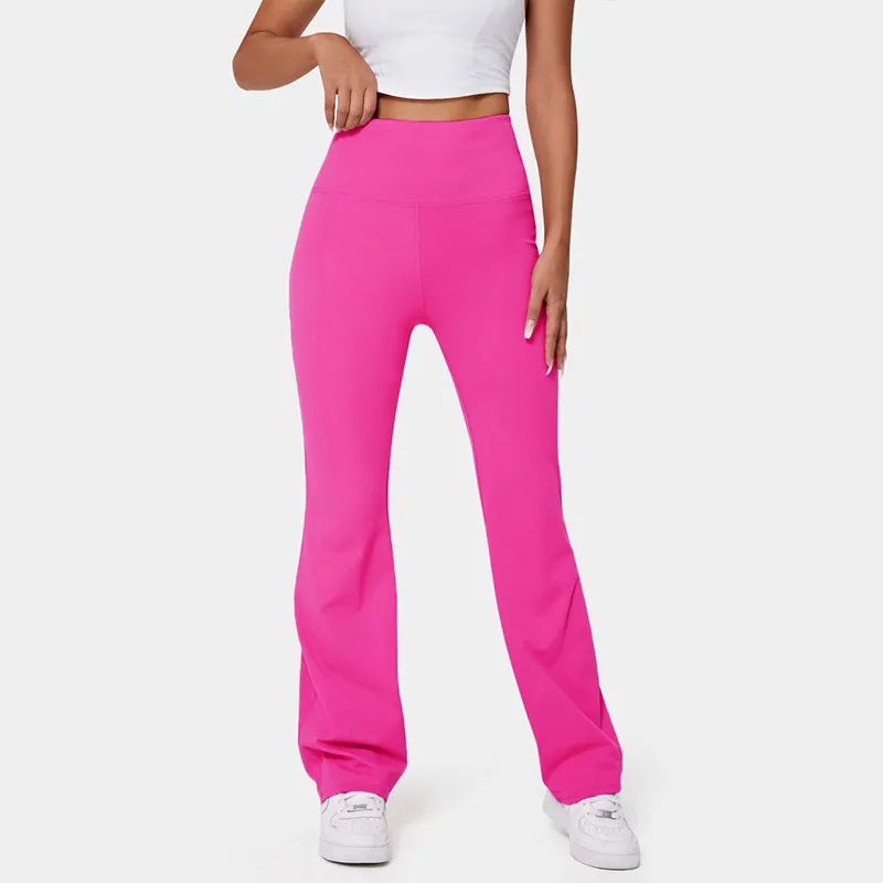 LL Yoga Flared Pants Long Ladies High Waist Slim Fit Belly Bell-bottom Trousers Shows Legs Yoga F... | DHGate