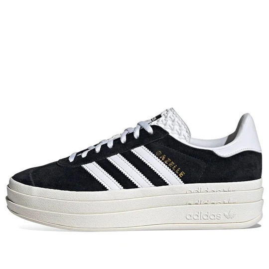 (WMNS) adidas Gazelle Bold 'Black White' HQ6912 | KICKS CREW