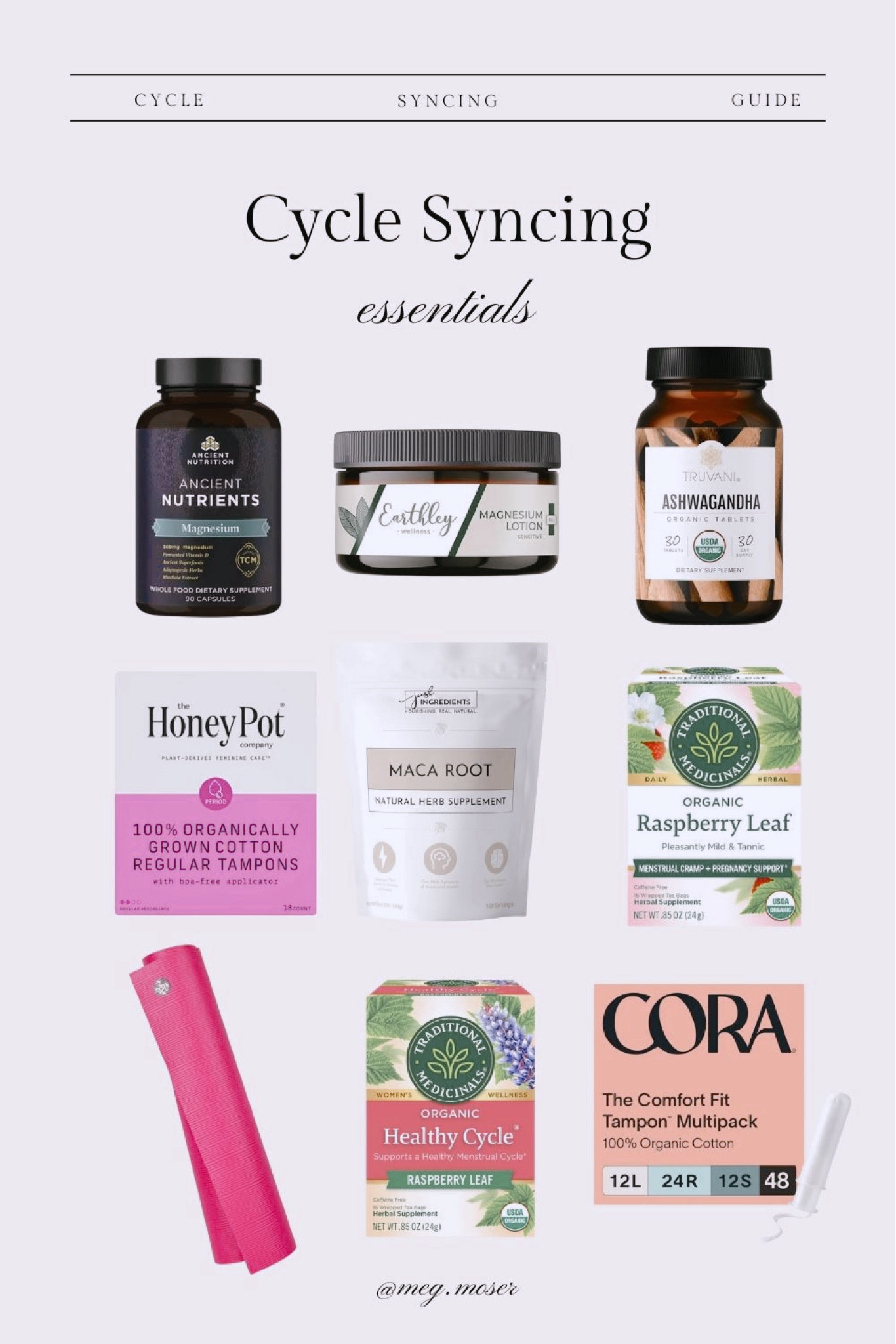 Unlock natural hormone balance with my top cycle syncing essentials! Boost energy, ease PMS, and elevate your wellness in every phase!

#CycleSyncing #HormonalBalance #WomensWellness #HolisticHealth

#LTKBeauty #LTKBump #LTKGiftGuide