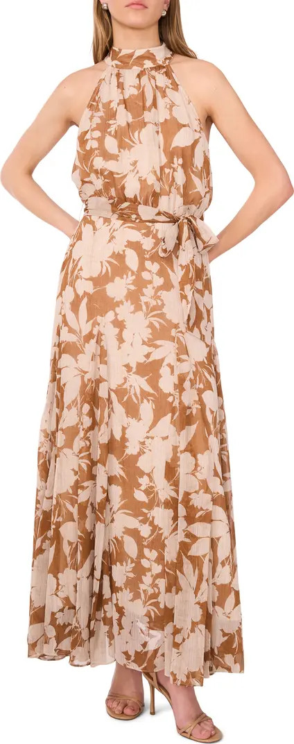 Halogen® Halter Neck Belted Maxi Dress | Nordstrom | Nordstrom