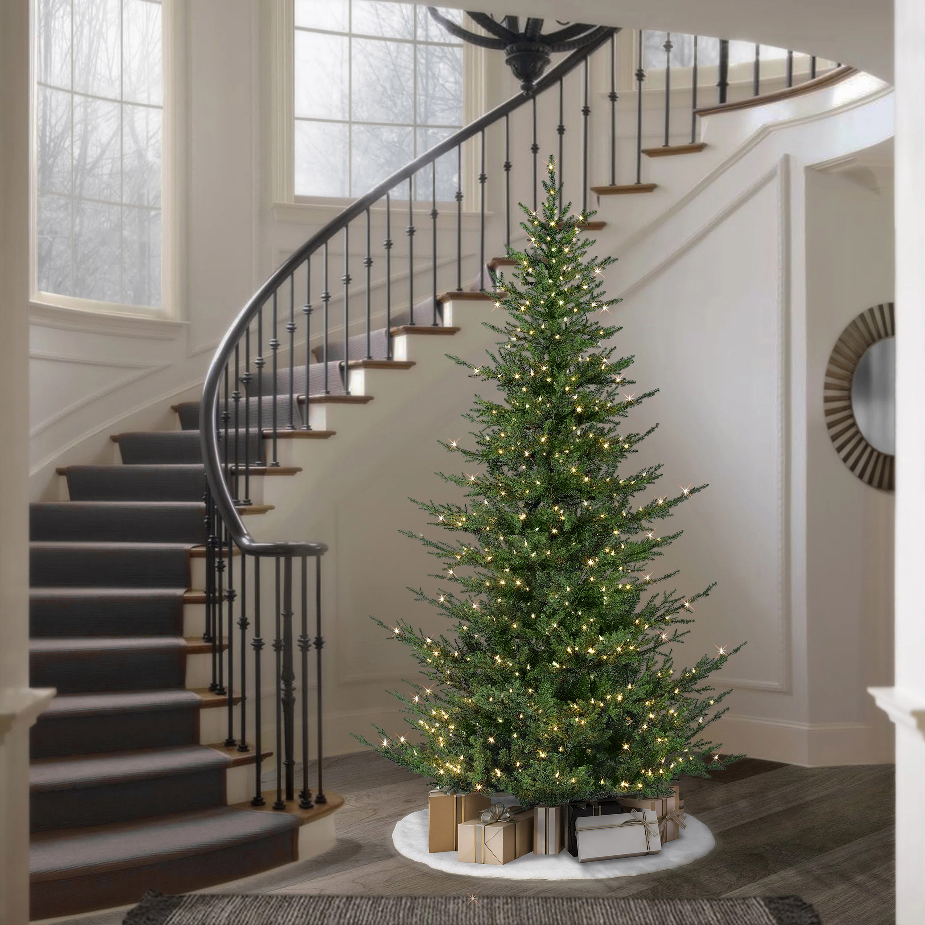 Lighted Artificial Fir Christmas Tree | Wayfair North America
