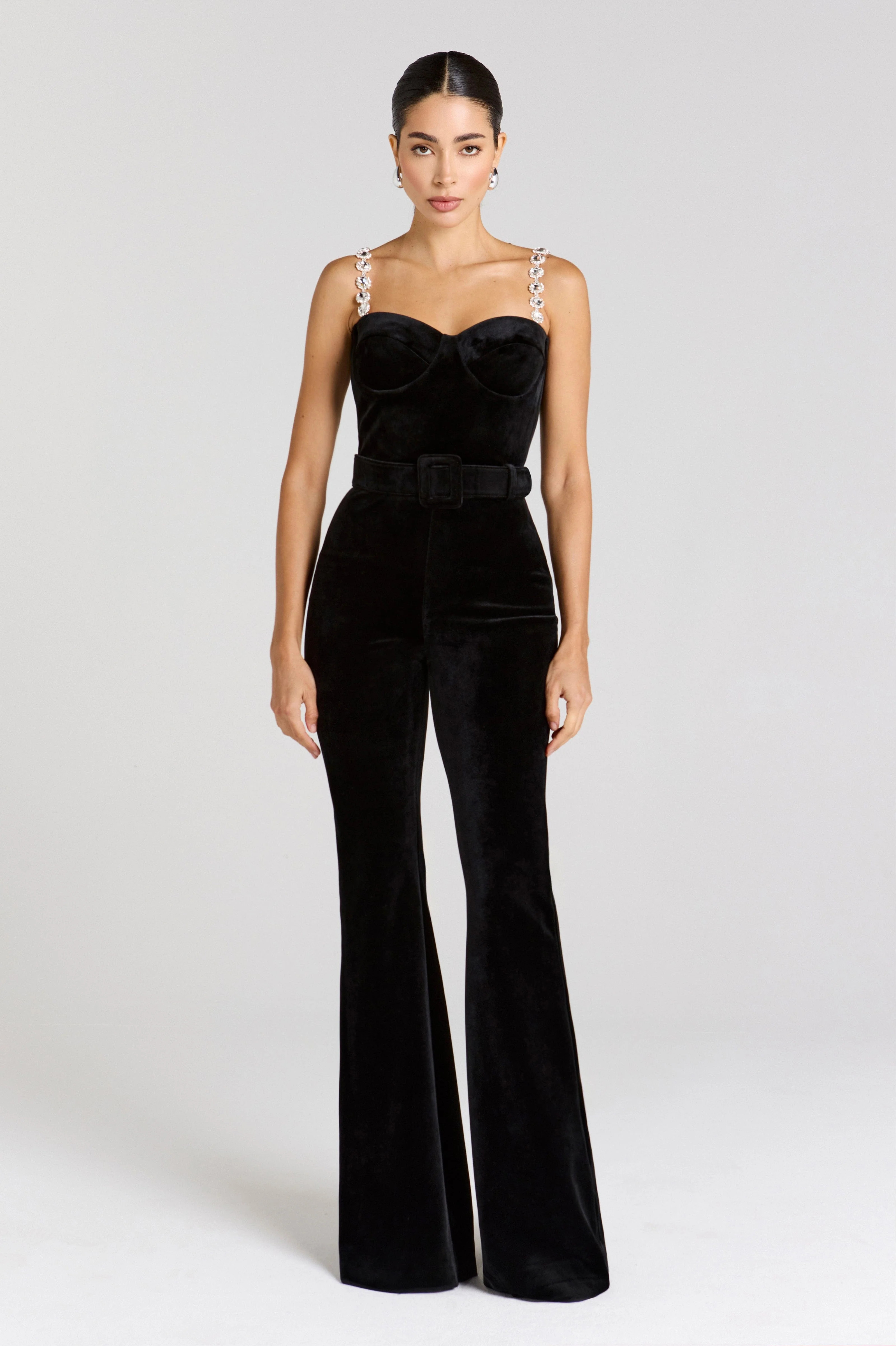 Harley Black Jumpsuit | Nadine Merabi