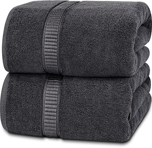 Utopia Towels - Luxurious Jumbo Bath Sheet (35 x 70 Inches, Grey) - 600 GSM 100% Ring Spun Cotton... | Amazon (CA)