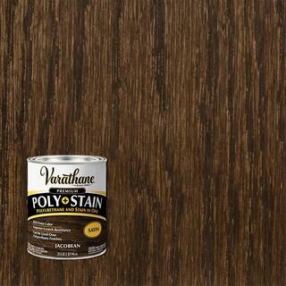 Varathane 1 qt. Jacobean Satin Semi-Transparent Oil-Based Interior Wood Polyurethane and Stain-35... | The Home Depot