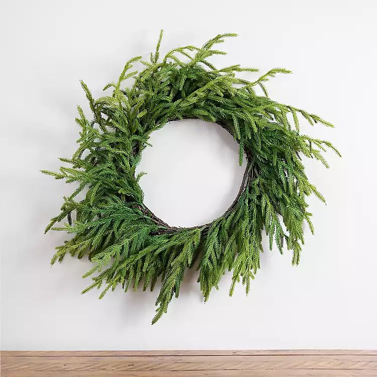 Norfolk Pine Natural Touch Wreath | Kirkland's Home