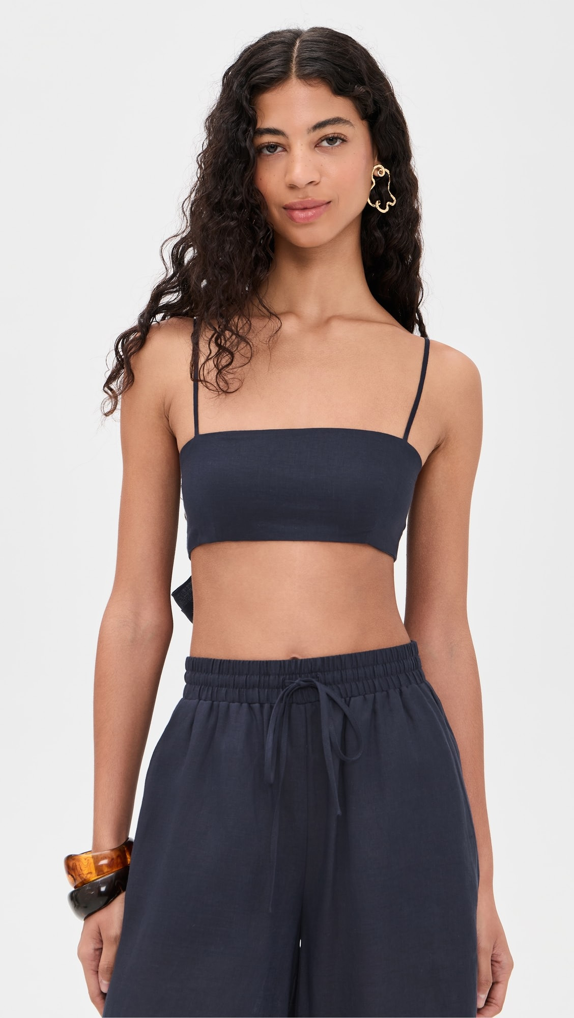 Susana Monaco Solid Linen Tie Back Top | Shopbop | Shopbop