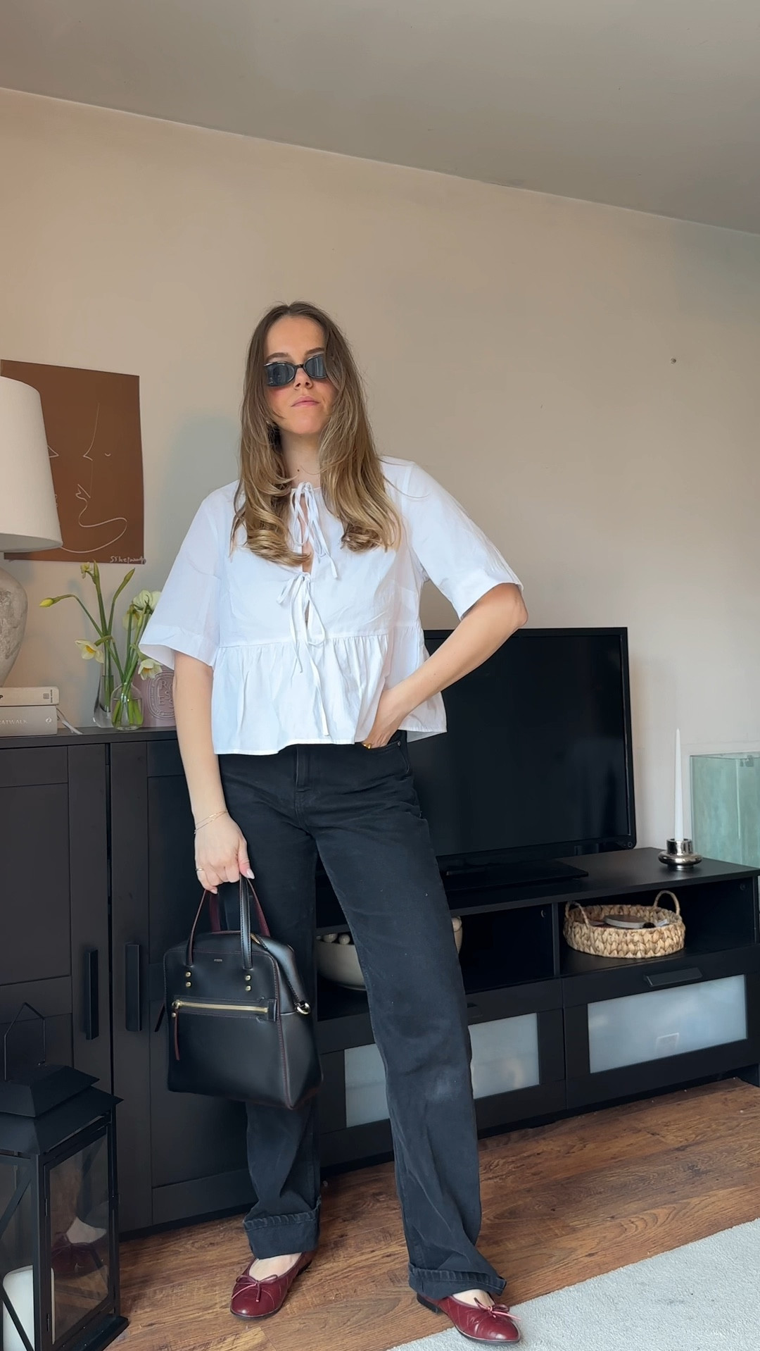 Statement Blouse Outfit ☕️🤍

#LTKfindsunder50 #LTKworkwear #LTKstyletip