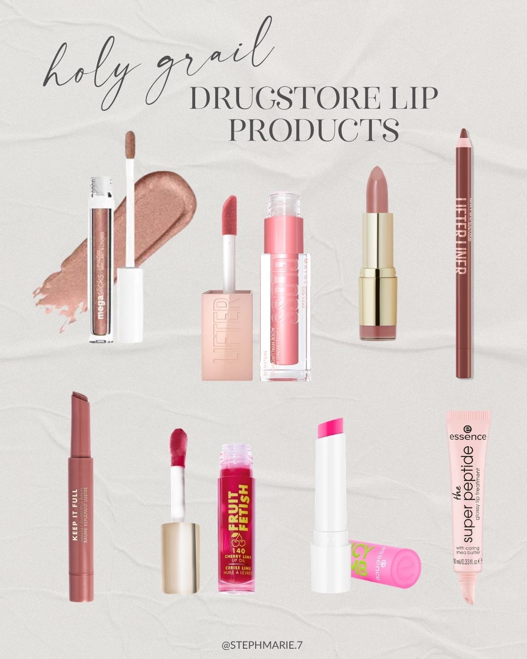 The best budget-friendly lip products you can pick up at the drugstore (or on Amazon!). These are lip balms, lipglosses, and lipsticks that I use and love, and recommend whenever I get the chance. Mature skin approved!

#LTKSeasonal #LTKOver40 #LTKBeauty