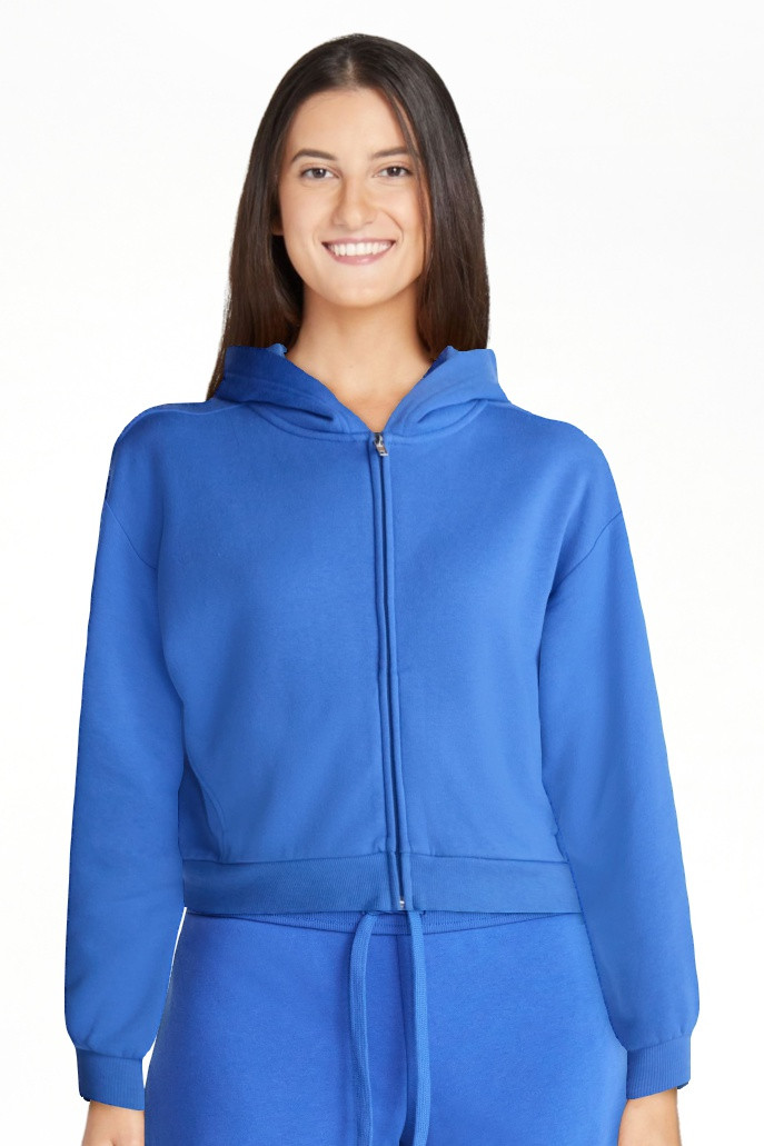 No Boundaries Boxy Zip Up Hoodie, Women's XXS-XXL | Walmart (US)
