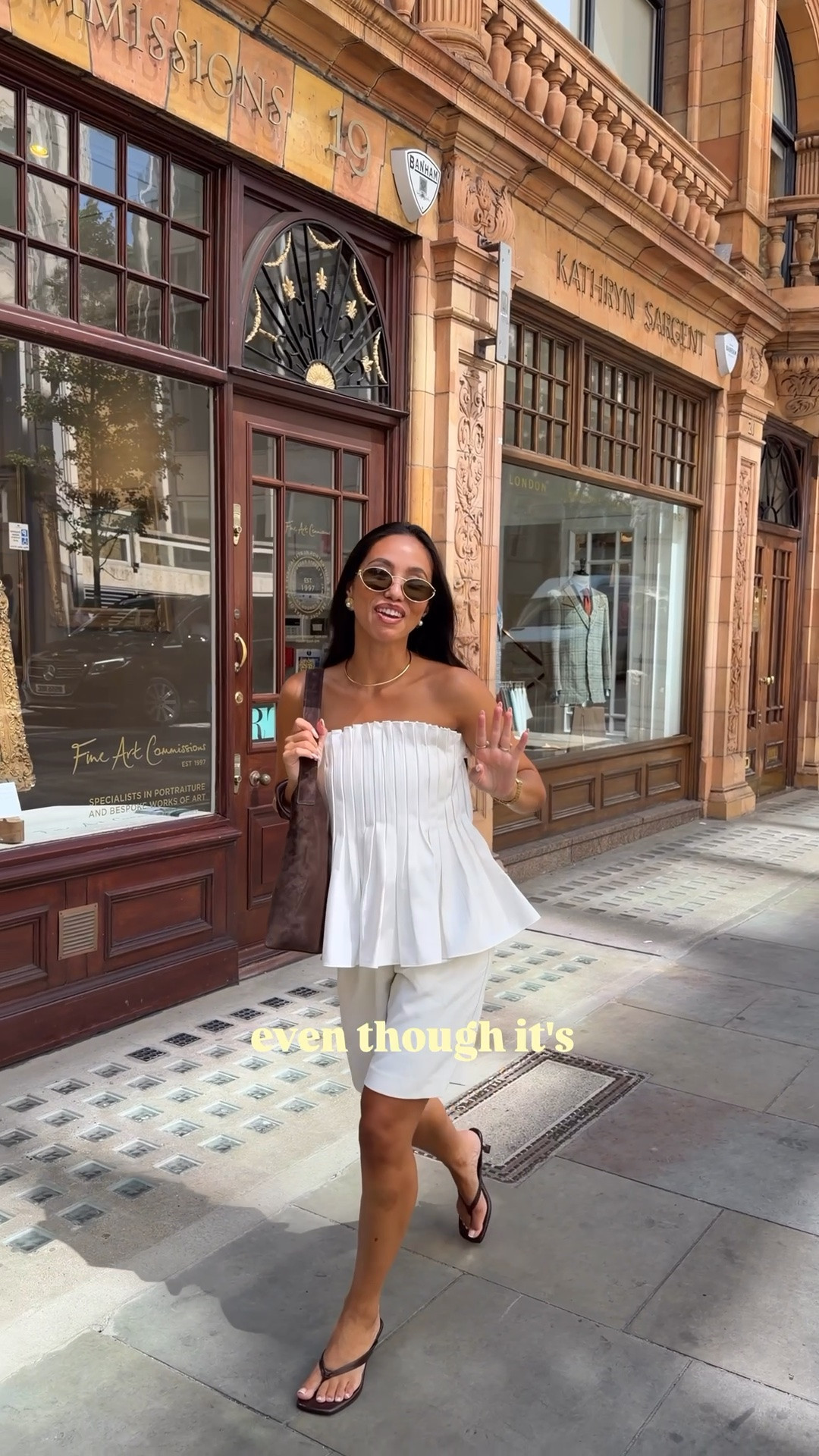 Heatwave outfit of the day 🌞 

Top - Sezane 
Shorts - because of Alice 
Bag - Strathberry 
Heels - ASOS

#LTKuk #LTKsummer