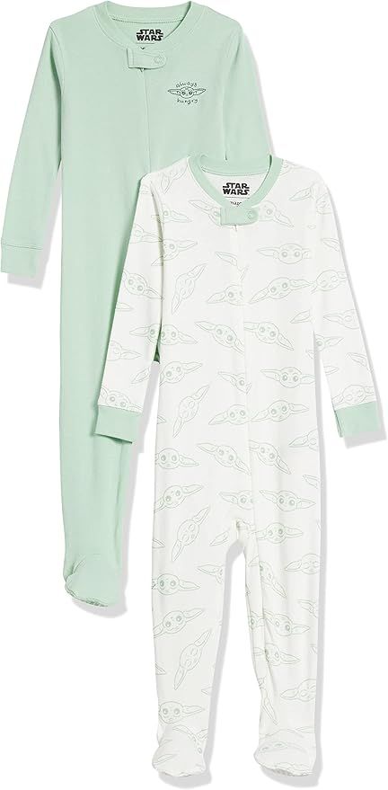 Amazon Essentials Baby Disney Star Wars Marvel Snug-Fit Cotton Footed Pajamas | Amazon (US)