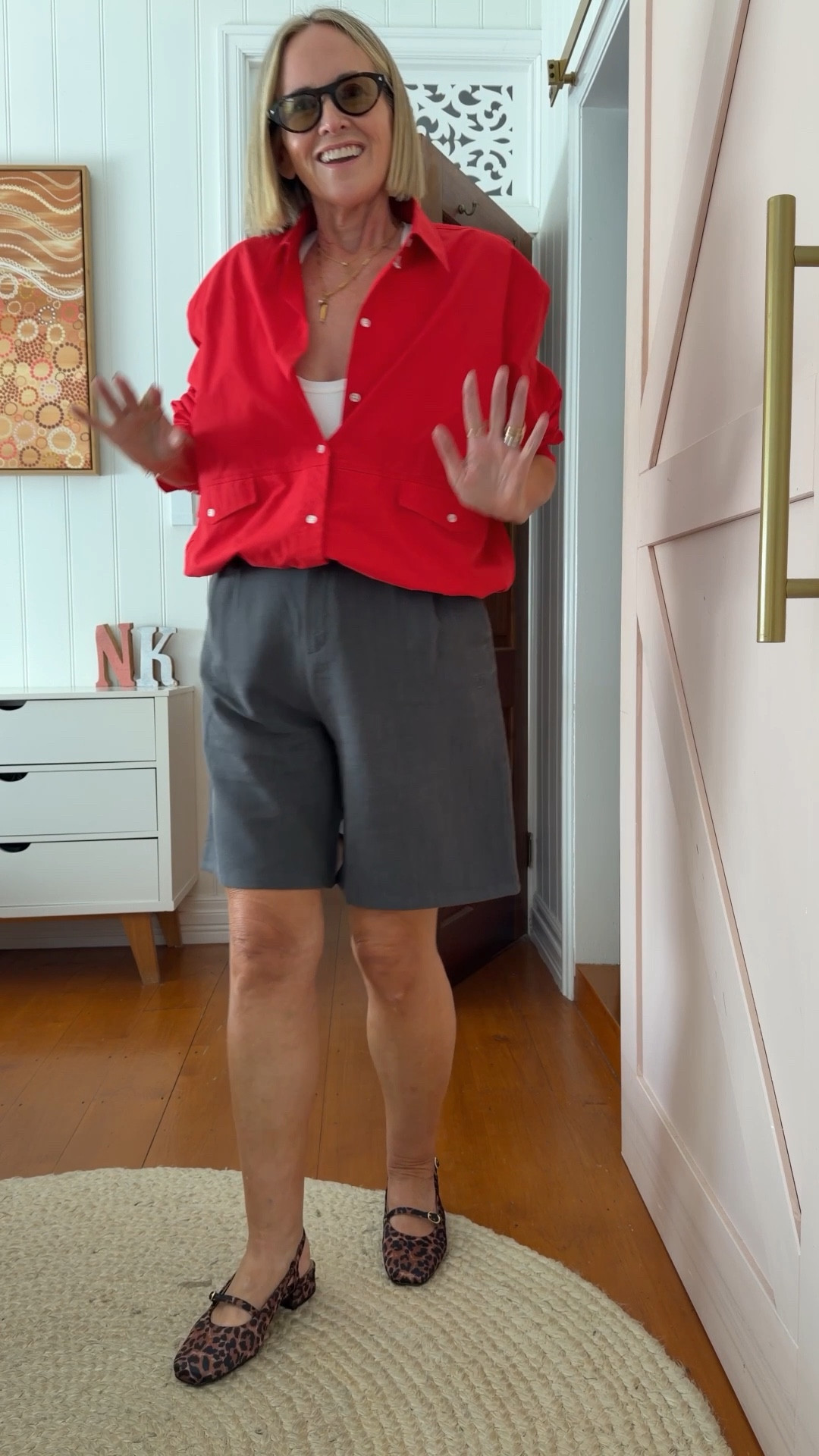 Fake autumn in Brisbane

Wearing 14 in shirt (sized up from 12 for more intentional volume)  - also comes in French blue 

Wearing L in tank 

Shorts: Jasmine Alexa (I’m in XL/14 but potentially XXL/16 would be a better fit for me in the waist)

Shoes: FRANKIE4 Iris low heels 

#LTKover50style #LTKmidsize #LTKaustralia