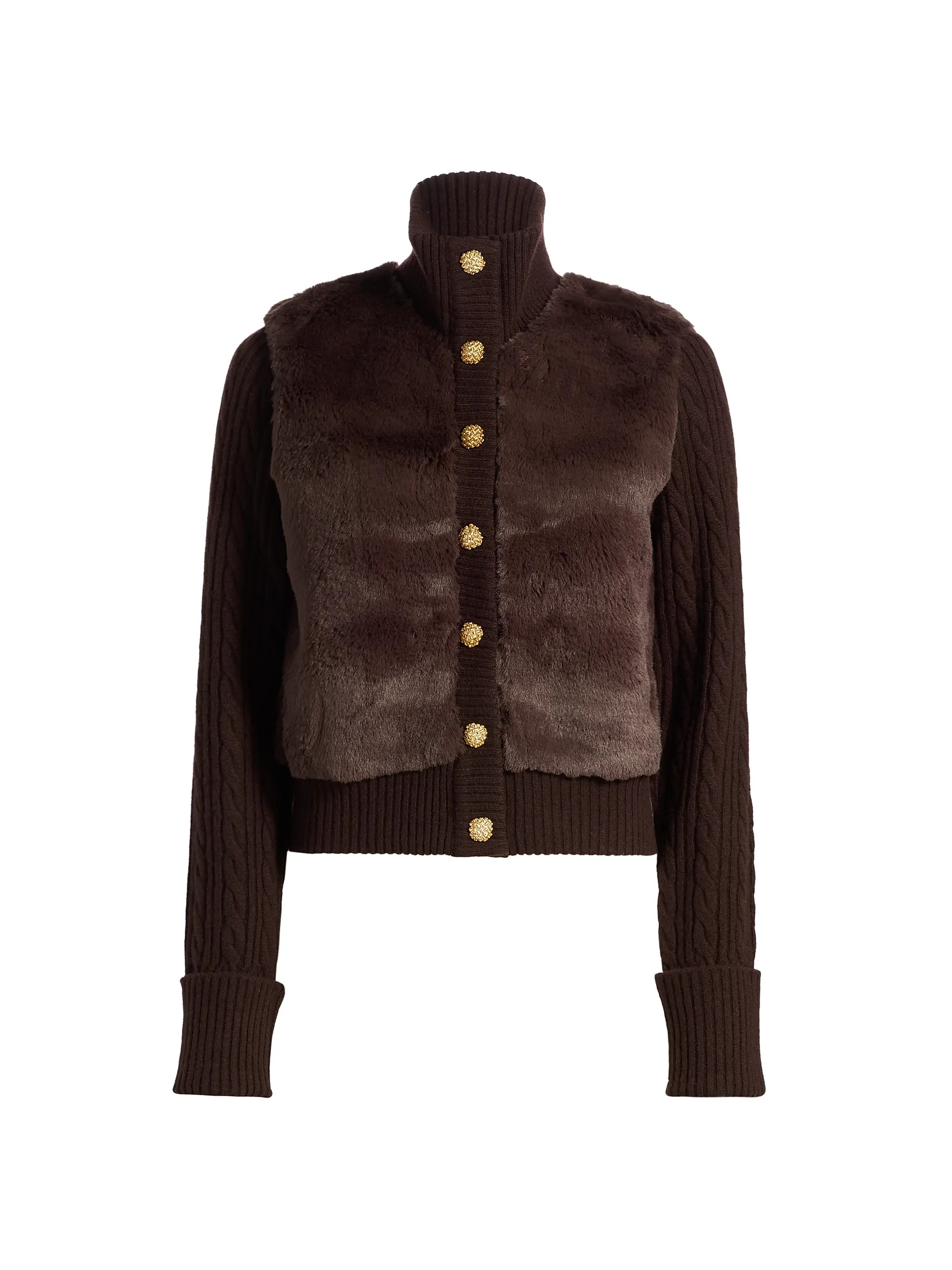 Logan Faux-Fur & Wool-Cashmere Jacket | Saks Fifth Avenue