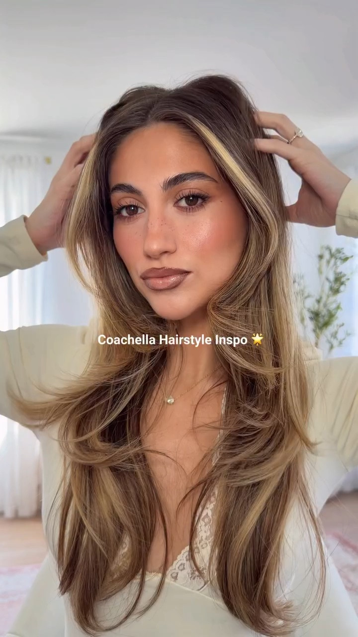 coachella hairstyle inspo using my favs from @milkshakeusa 🌟✨ #hairtutorial #CoachellaHair #milkshake #milkshakepartner #Hairinspo